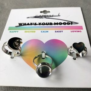 Set of 3 ~ Mood Rings ~ Capelli of New York
